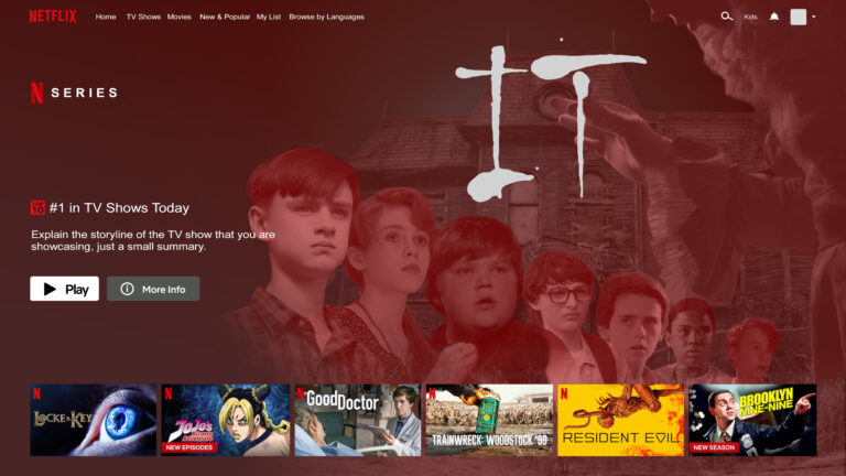 Netflix Desktop Template